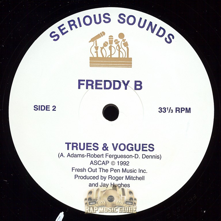 Freddy B - Into The Night/Trues & Vogues: 1st Press. Record | Rap Music ...